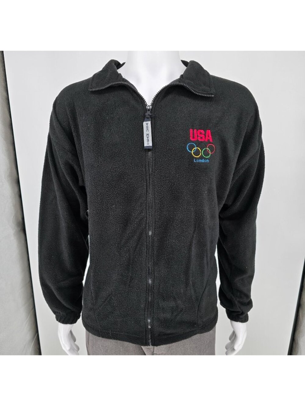 United States Olympic Committee 2012 London Olympics Black Fleece Jacket XL